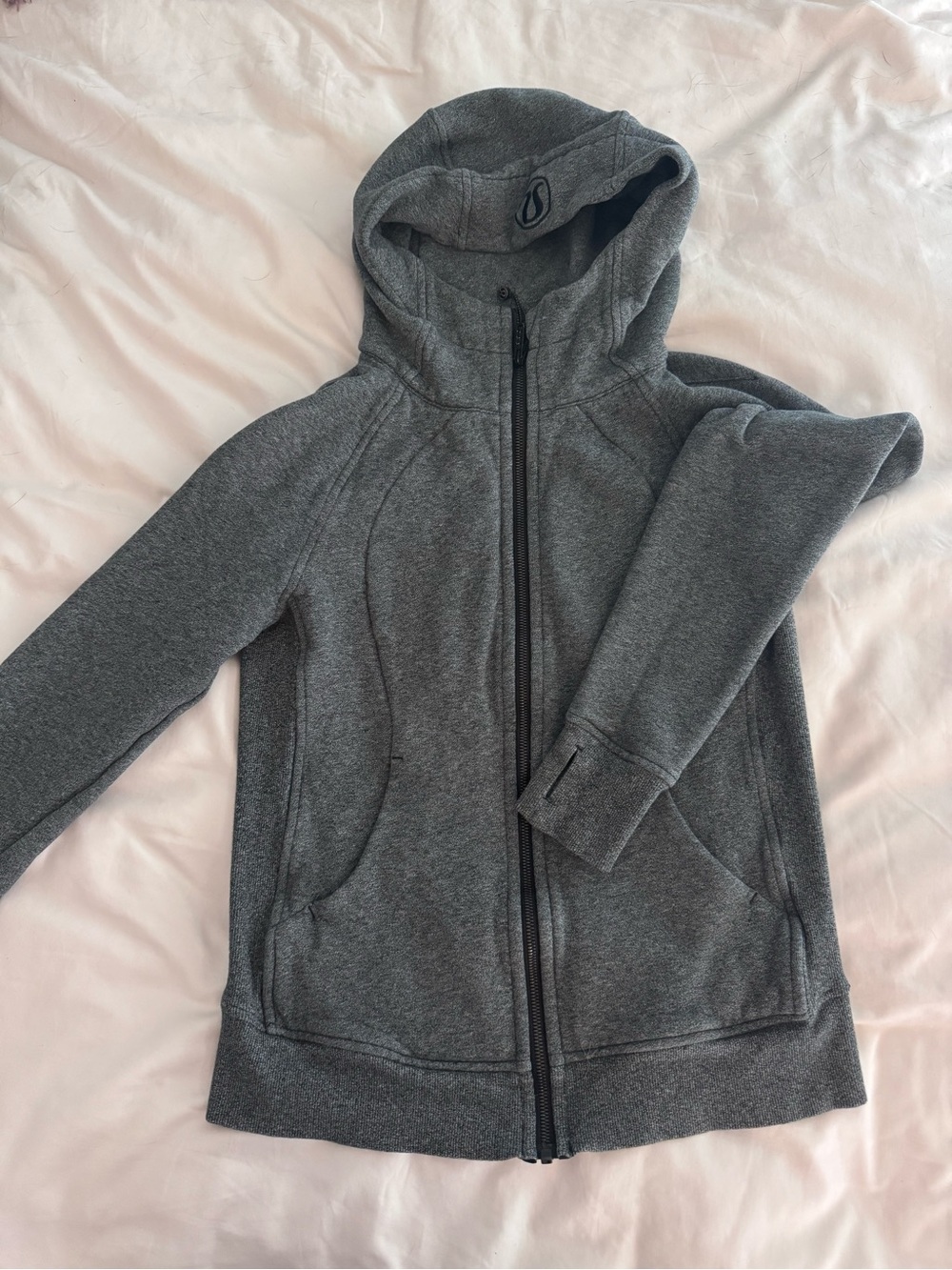 lululemon athletica Dark Gray Full-Zip Scuba Hoodie